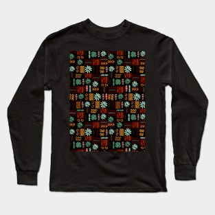 Aztec Pattern Long Sleeve T-Shirt